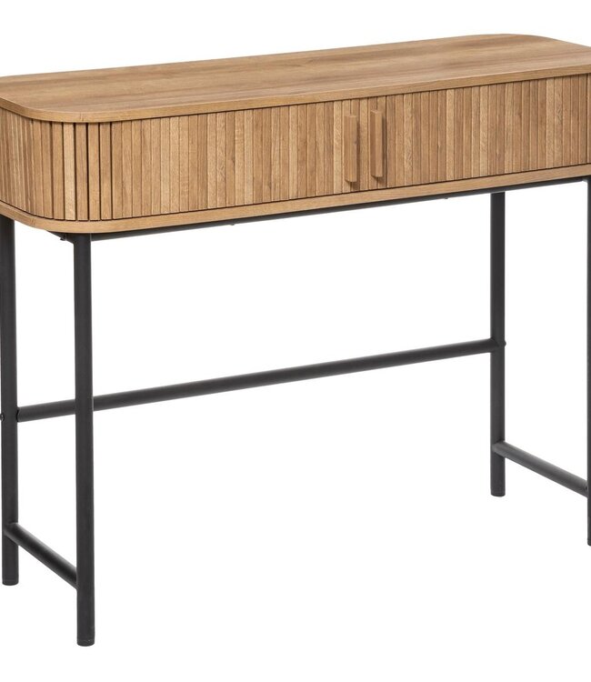 Wandtafel met 2 Deuren - 100x35x80cm - Eikeneffect