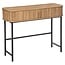 Atmosphera Wall table with 2 doors - 100x35x80cm - Oak effect