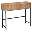 Wall table with 2 doors - 100x35x80cm - Oak effect