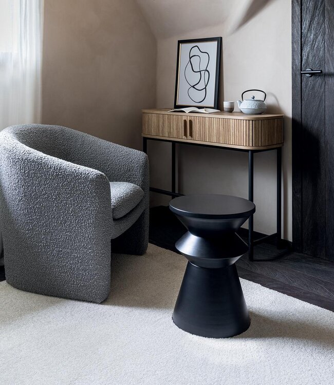 Wandtafel met 2 Deuren - 100x35x80cm - Eikeneffect