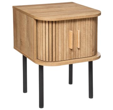 Atmosphera créateur d'intérieur Bedside table with 2 Doors - 40x40x53cm - Oak effect