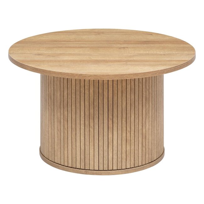 Ronde Salontafel - Verschillende Afmetingen - Houteffect