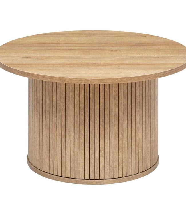 Ronde Salontafel - Verschillende Afmetingen - Houteffect