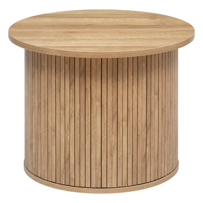 Ronde Salontafel - Verschillende Afmetingen - Houteffect