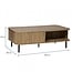 Atmosphera Coffee table with 2 Doors - 120x60cm - Oak effect