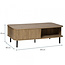 Coffee table with 2 Doors - 120x60cm - Oak effect