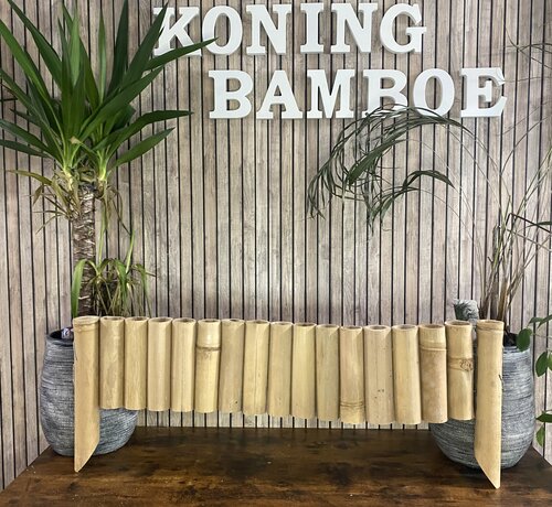 Bamboona Flexible Lawn Edging - 20x90cm - Light Bamboo