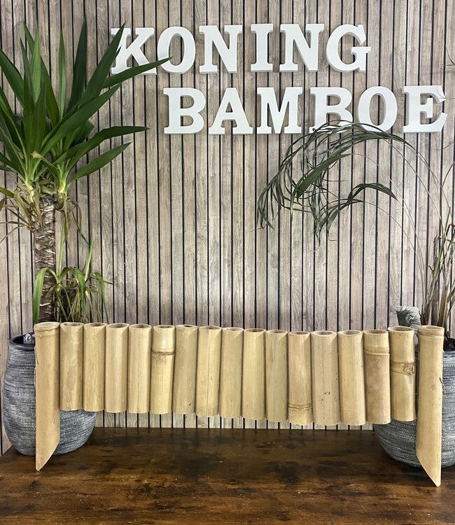 Flexible Lawn Edging - 20x90cm - Light Bamboo