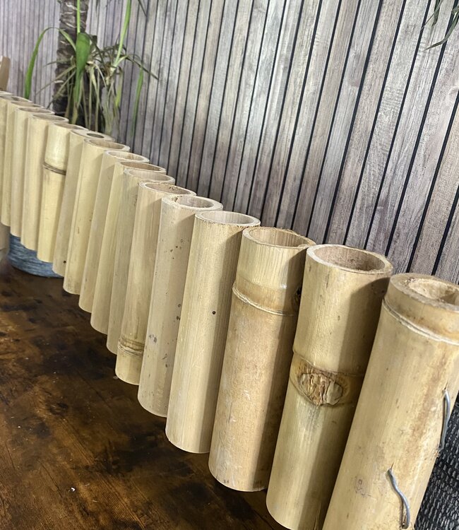 Flexible Lawn Edging - 20x90cm - Light Bamboo