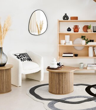 Atmosphera Round Coffee Table - Different Sizes - Wood Effect