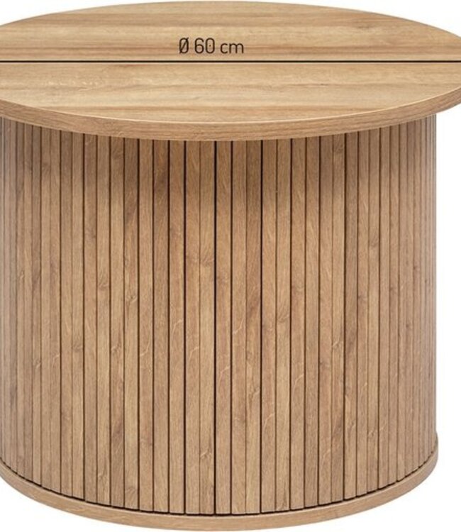 Round Coffee Table - Different Sizes - Wood Effect