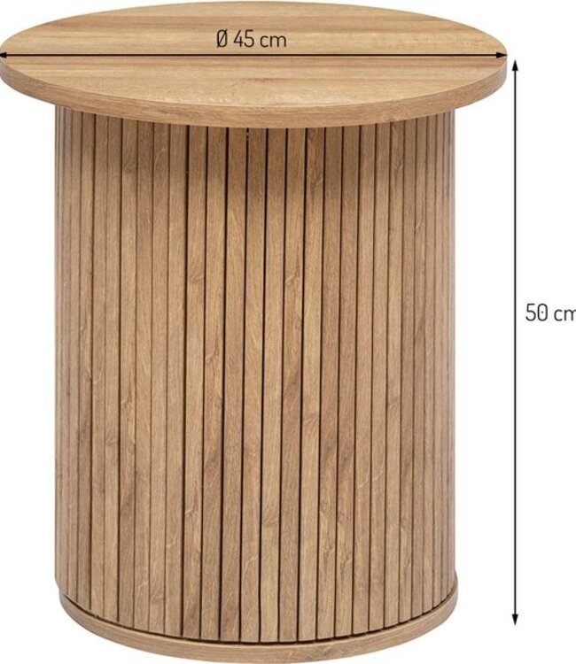 Round Coffee Table - Different Sizes - Wood Effect