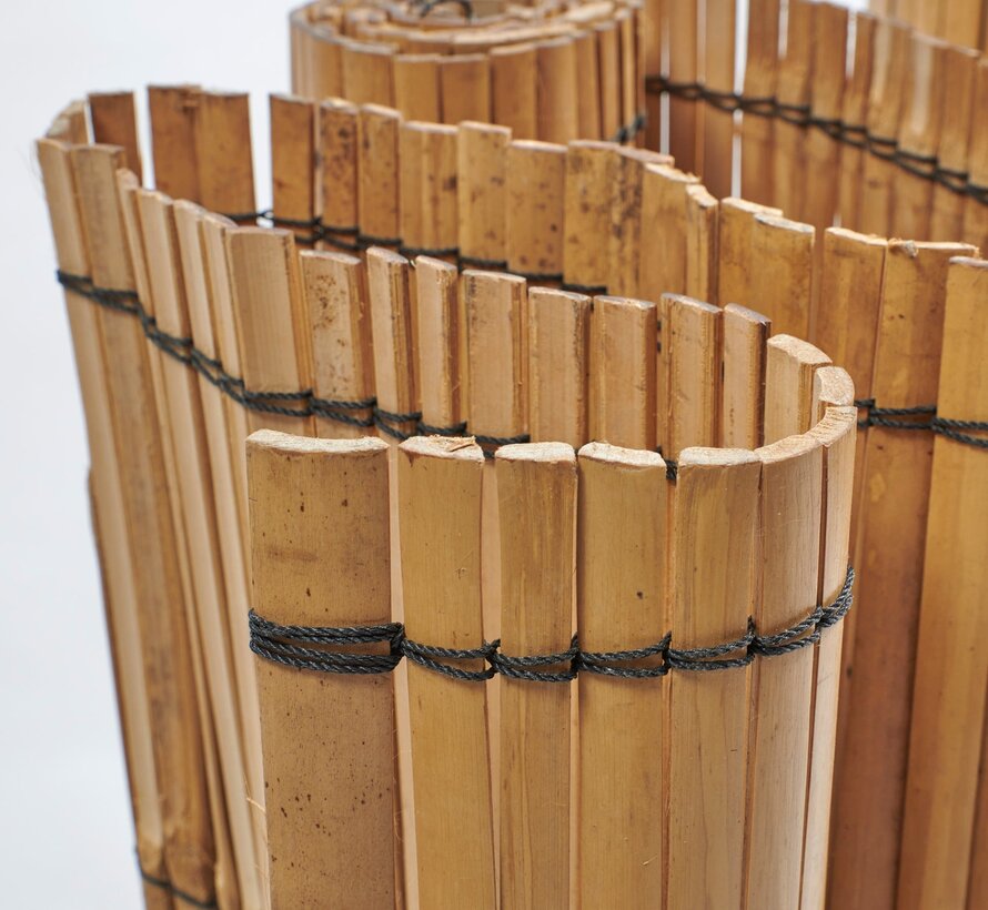 Brise vue - Clôture - Bandes de Bambou - Bambou Clair