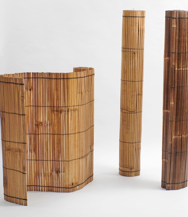 Privacy screen - Fence - Bamboo strips - Light Bamboo