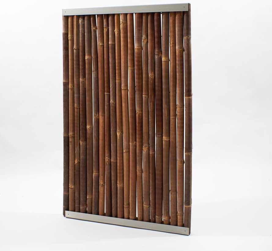 Bamboo Screen with Frame - Apes - Stainless Steel