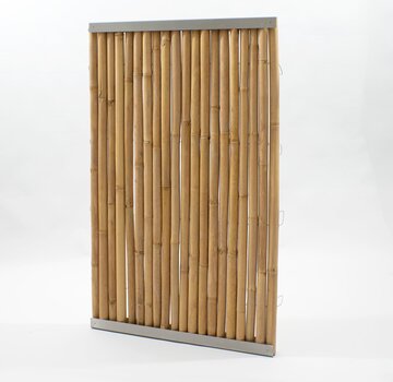 Bamboona Paravent en bambou avec cadre - Singes - Acier inoxydable