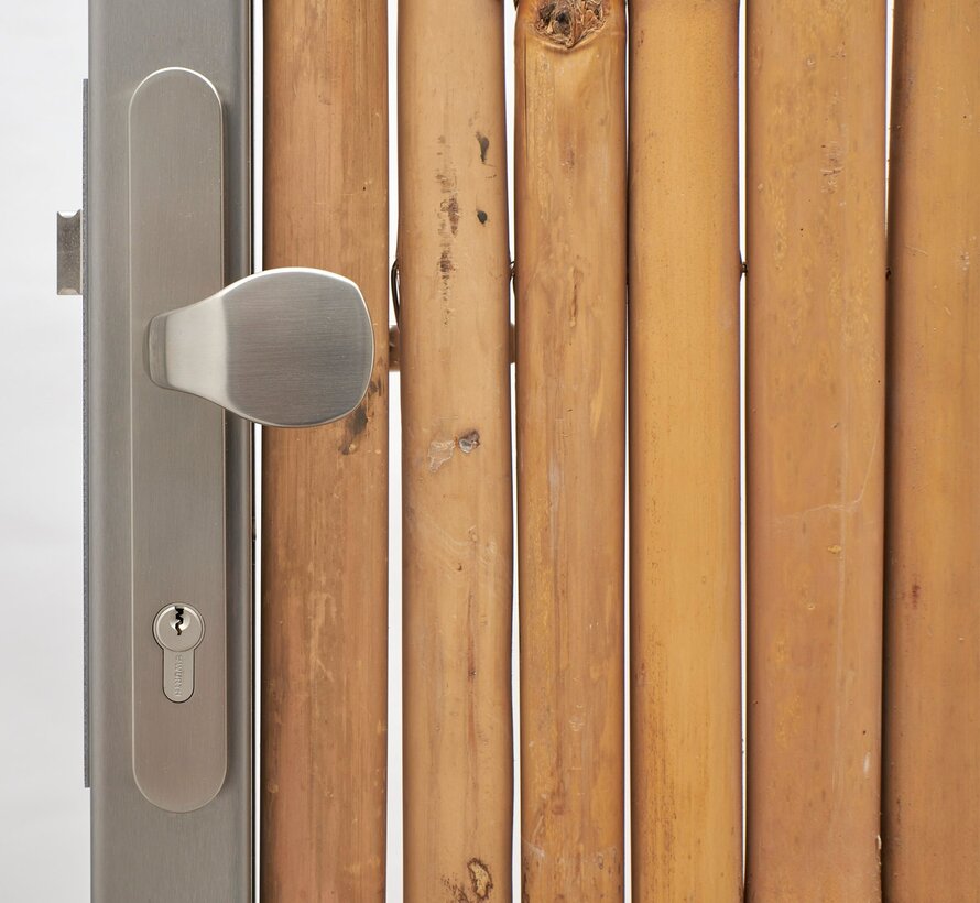 Bamboo Gate - Vista - Stainless Steel - Natural