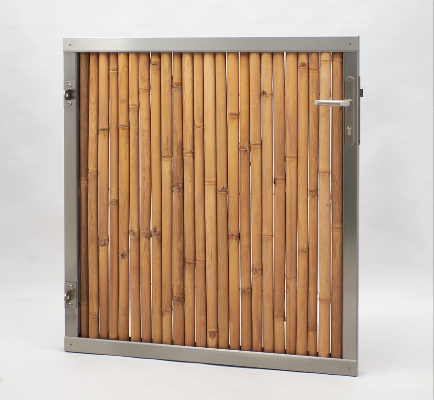 Bamboo Gate - Vista - Stainless Steel - Natural