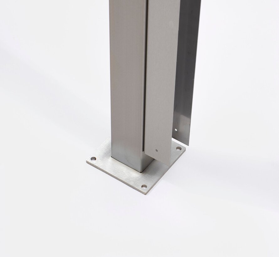 Stainless Steel Post with Pre-mounted Side Frame Profile - Huxley