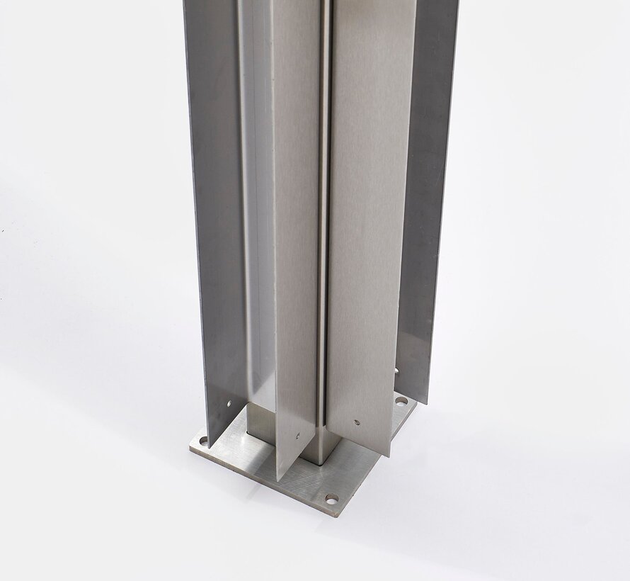 Stainless Steel Corner Post - Front Mounted Frame - Apex