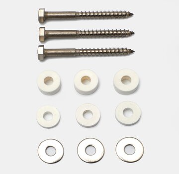 Koning Bamboe Mounting Set for Side Frame Profile - Stainless Steel - Maverick