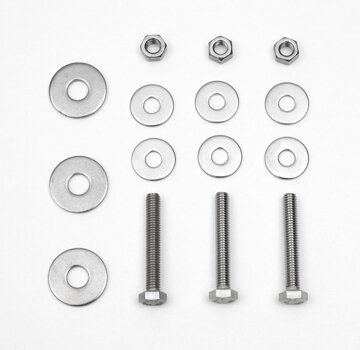 Koning Bamboe Mounting Set for Mounting Rail - Stainless Steel - Everest