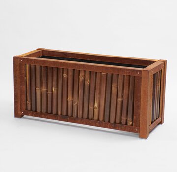 Koning Bamboe Bamboo Raised Planter - Eden - Dark