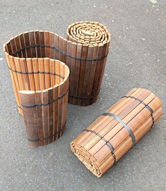 Koning Bamboe Bamboo Roll Border - Bamboo Roll - 200 cm - Dark