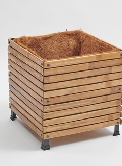 Koning Bamboe Bamboo Planter Single - Coconut Mat Insulation - Natural