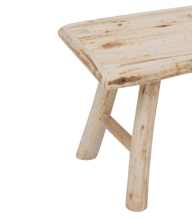 Bijzet Bankje - 2-Zits - Teakhout - Lichtbruin