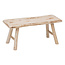 Side bench - 2-seater - Teak wood - Light brown