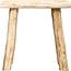 Side Seat Stool - Teak Wood - Beige