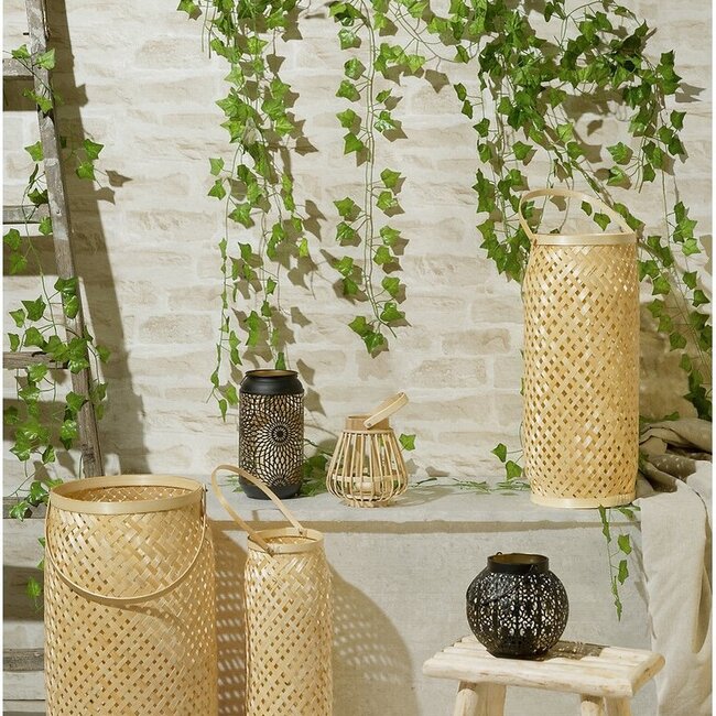 Side Seat Stool - Teak Wood - Beige