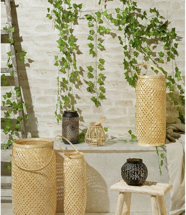 Side Seat Stool - Teak Wood - Beige