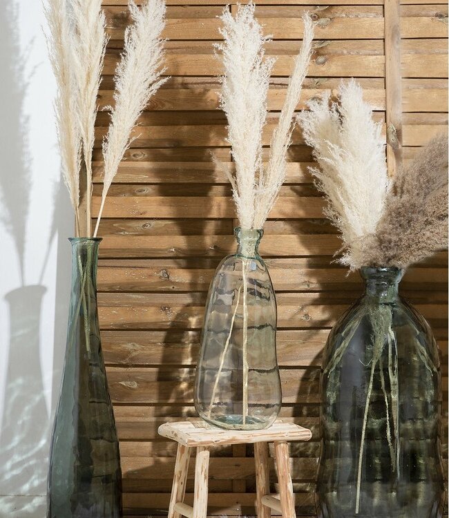 Bijzet Zitkruk - Teakhout - Beige