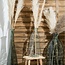 Side Seat Stool - Teak Wood - Beige