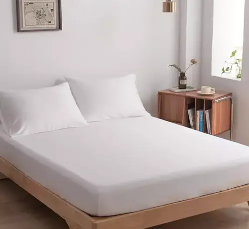 Boomba Bamboo Drap-housse pour surmatelas en bambou - Premium - Blanc