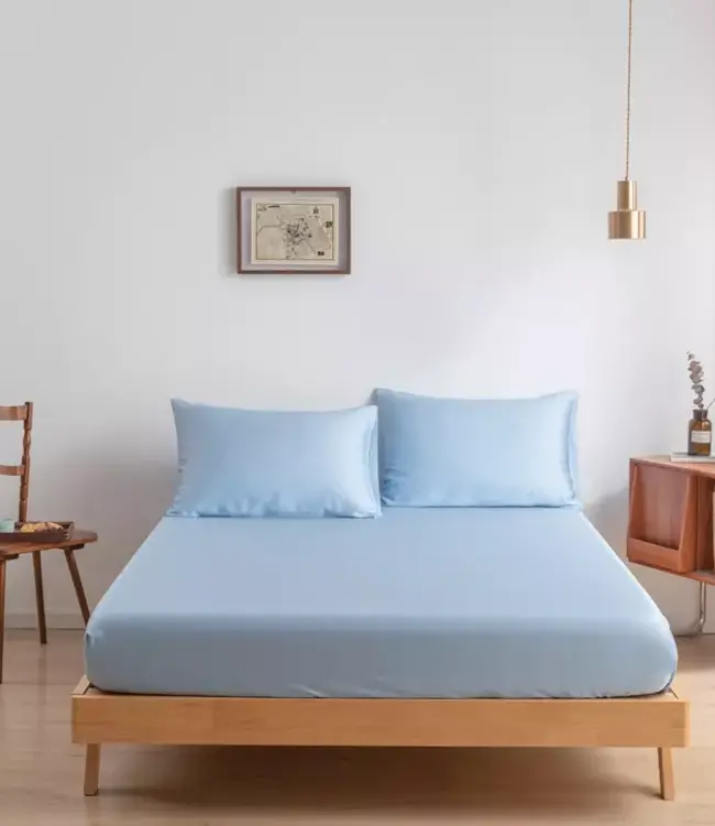 Bamboo Fitted Sheet - Premium - Blue