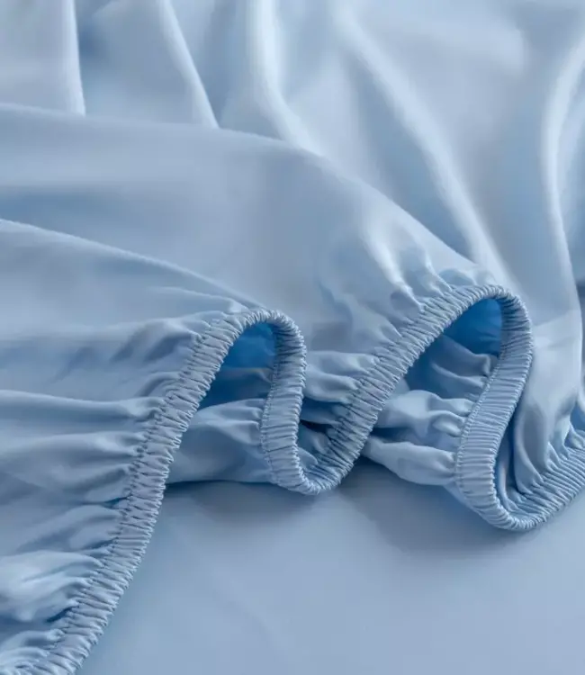 Bamboe Hoeslaken voor Topdekmatras - Premium - Blauw