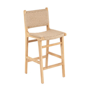 Bazar Bizar Meno Bar Stool - Teak - Outdoor - Natural