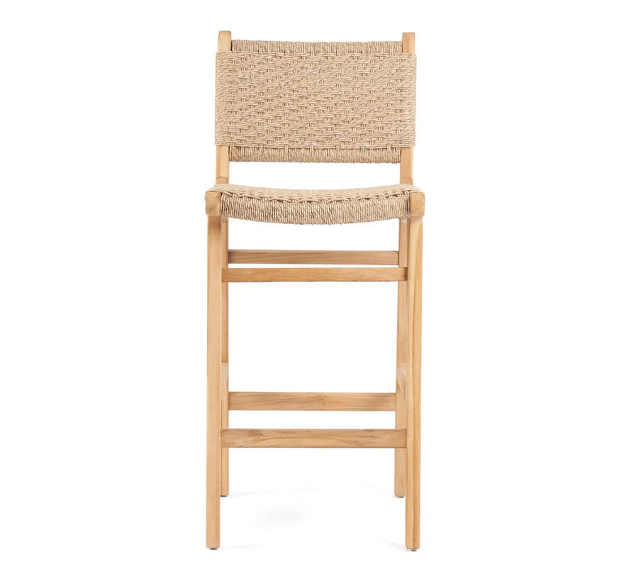 Meno Bar Stool - Teak - Outdoor - Natural