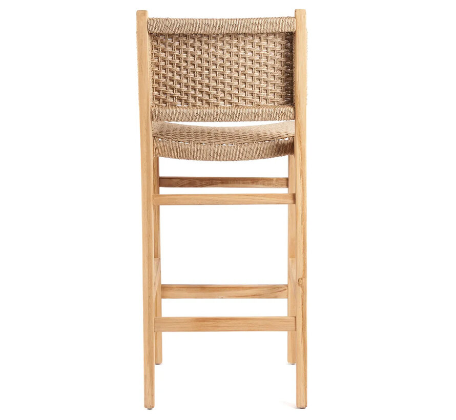 Meno Bar Stool - Teak - Outdoor - Natural