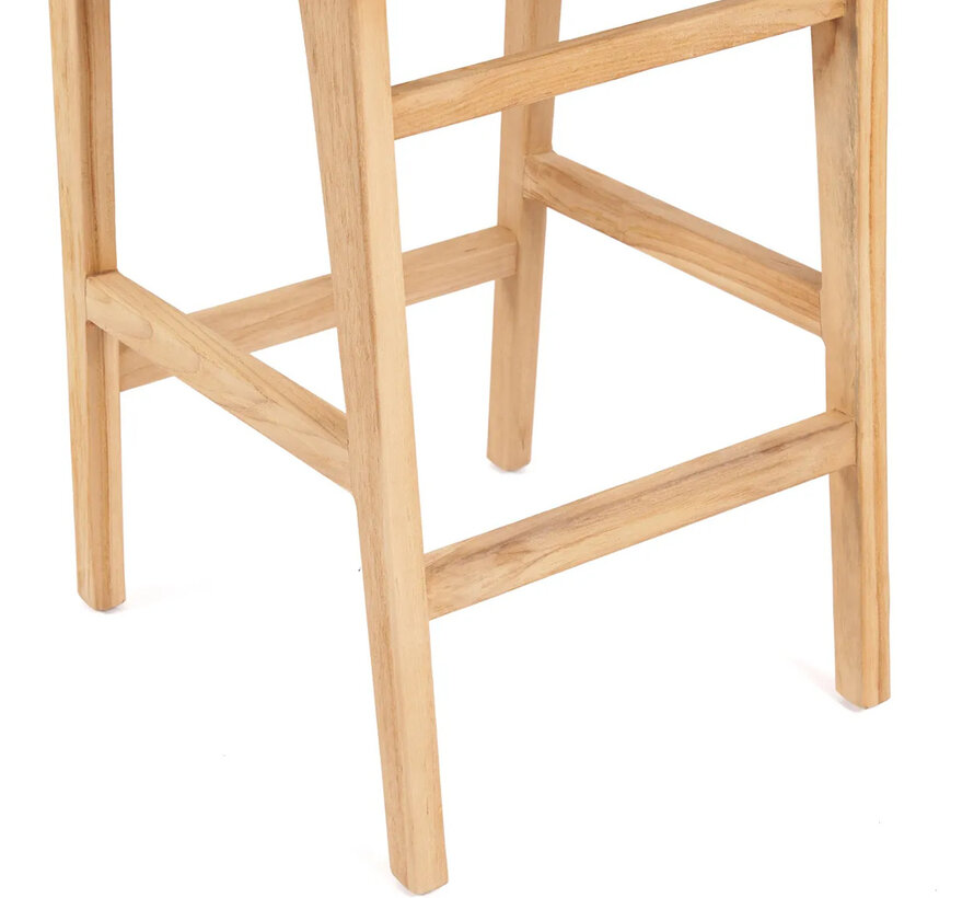 Meno Bar Stool - Teak - Outdoor - Natural