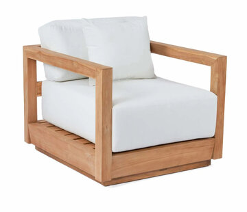 Bazar Bizar The Umalas One-seater Sofa - Outdoor - Natural/White