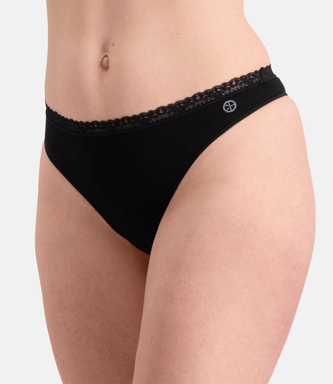 Women's Seamless Thong - Amber - 3-Pack - Black