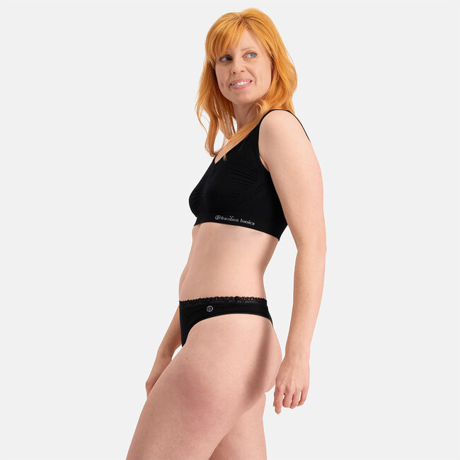 Dames Naadloze String - Amber - 3-Pack - Zwart