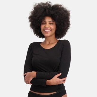 Bamboo Basics Lara Long-Sleeve T-Shirts - White, 2-Pack