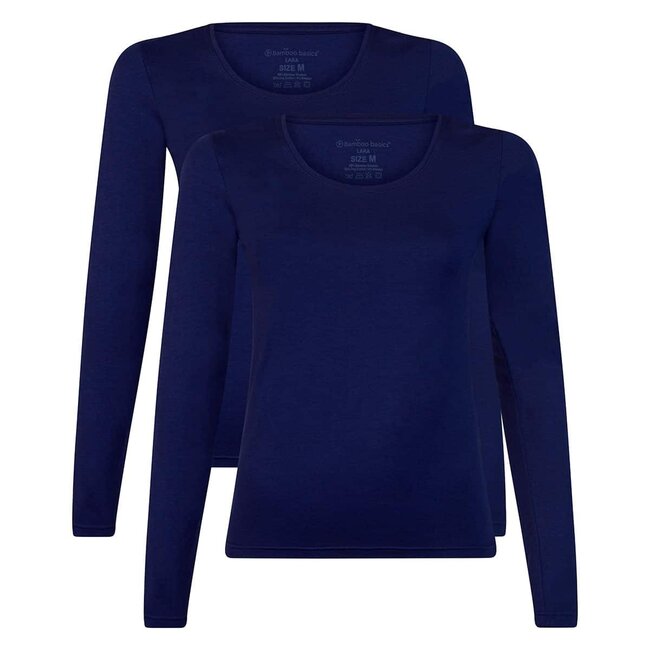 T-shirts 2-pack Lara – Lange Mouw Bamboe
