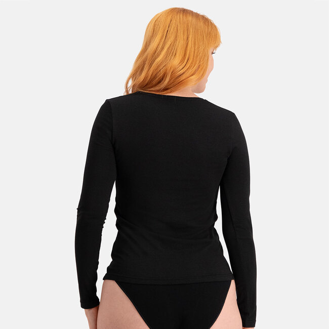 Women's Shirt with Long Sleeves and V-Neck - Liv - 2-Pack