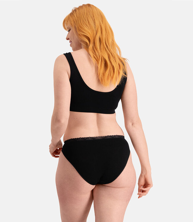 Women's Seamless Briefs with Lace - Lucy - 3-Pack